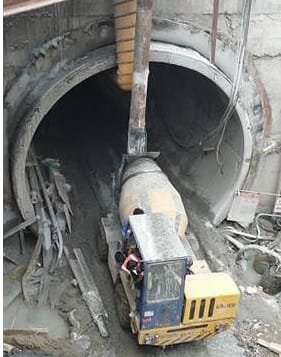 Ajax Fiori Engineering Metro Underground Construction Rented by J K Jain BuildTech India Pvt Ltd